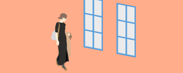 街を歩く女性 01
